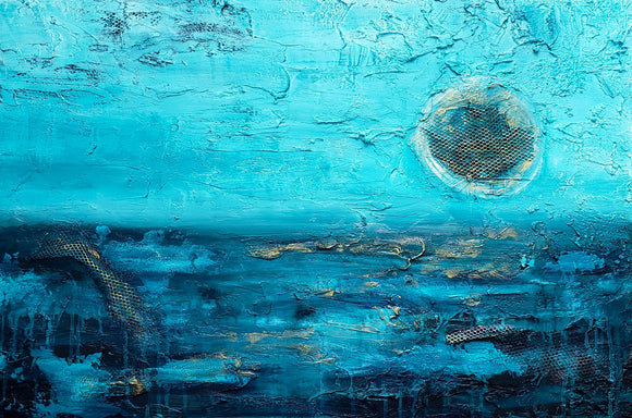 "Luminescence Ray" Moon-Ocean-Abstract