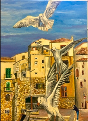 Seagulls in Cefalu