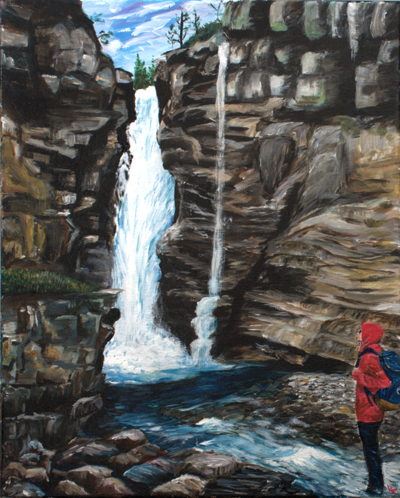Upper Falls in Johnston Canyon