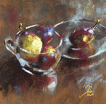 Cup of plums