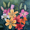 Colorful Lilium Flowers in the Garden-1