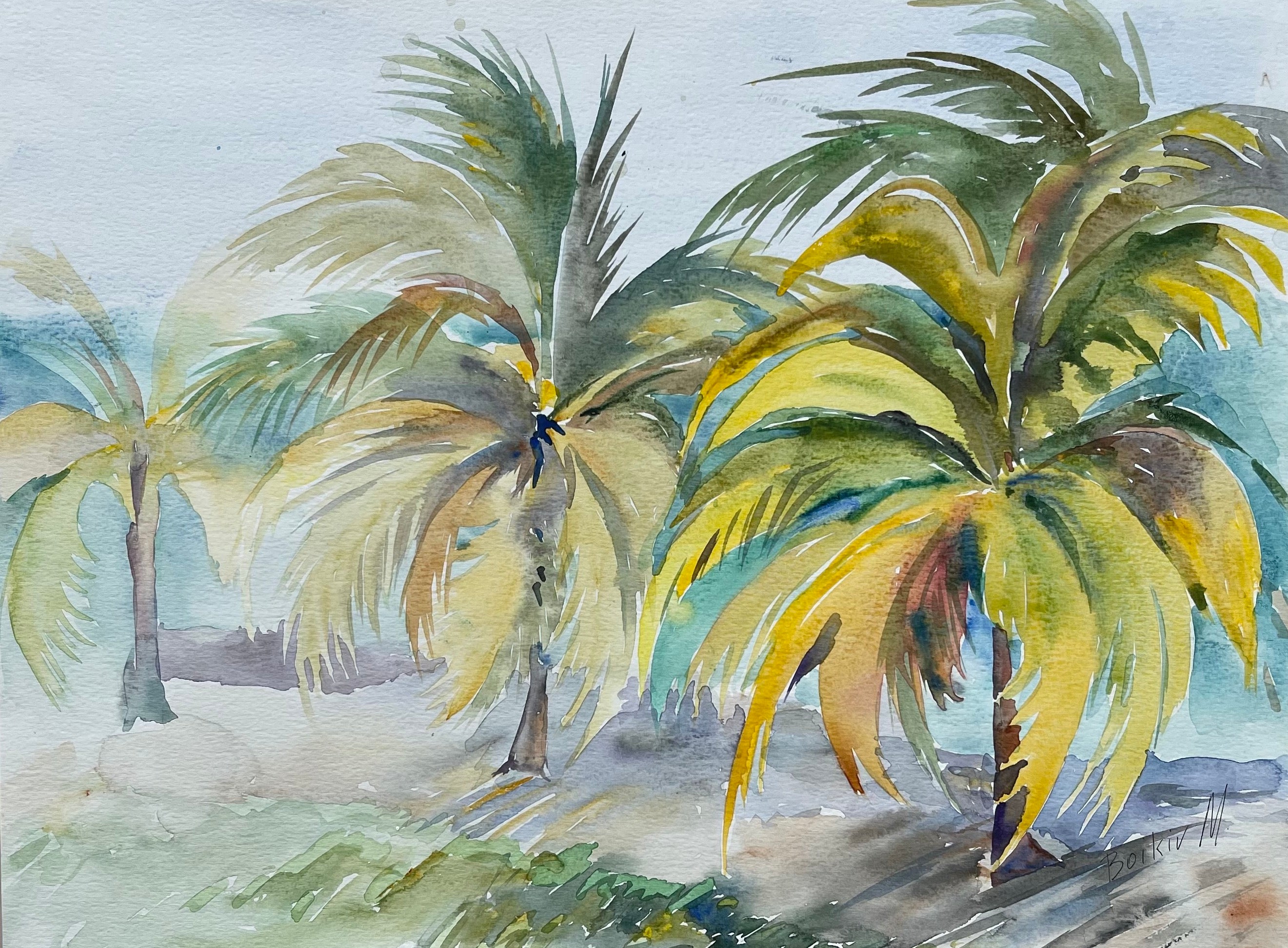 Colored Palms | helloart