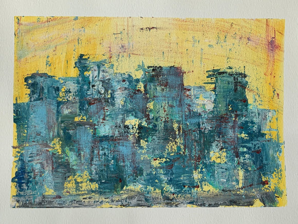 Cityscape - Sunset yellow