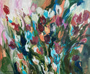Blue Tulips. Floral Composition-1