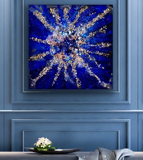 “Nebula” resin artwork