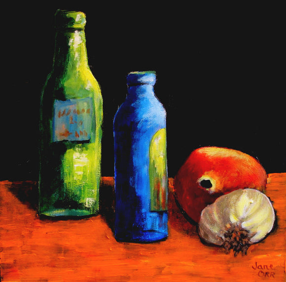 Bottles, Pomegranate, Garlic