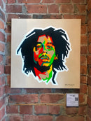 Bob Marley 💚  Abstract Rastafarian ONE LOVE-3