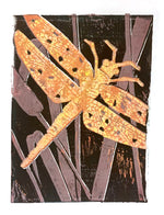 Dragonfly lino print