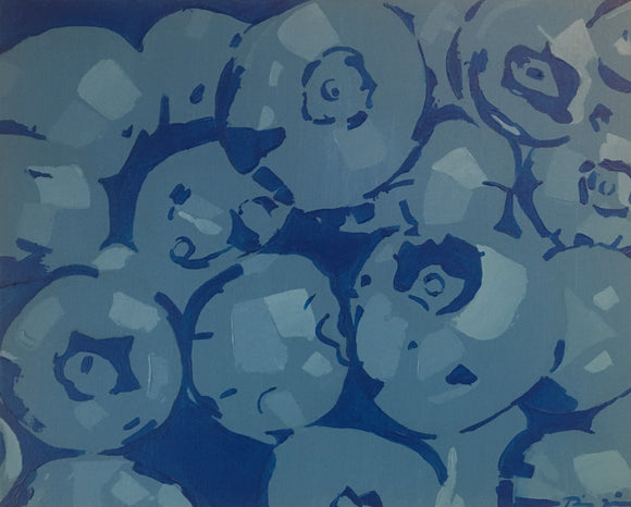 A Splash of Color:  Blueberries