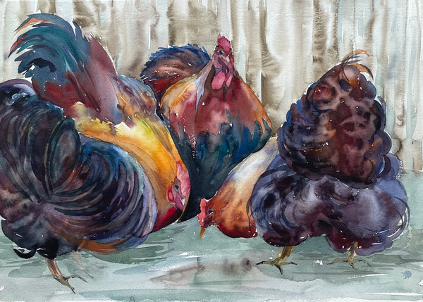 Cock and Chickens