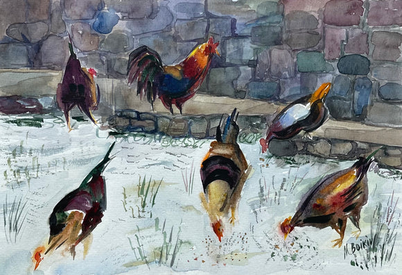 Colored Chickens