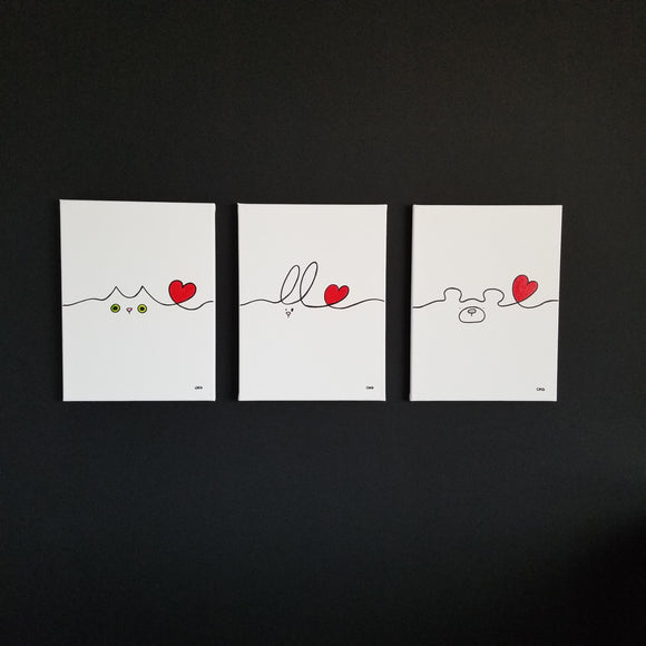 mew mew, bun bun, bear bear Love