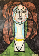 Picasso,’ woman in Yellow Necklace.-1