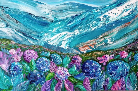 Beautiful Hydrangeas and Glacier.
