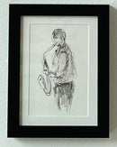 Sketch of Sax Player-2