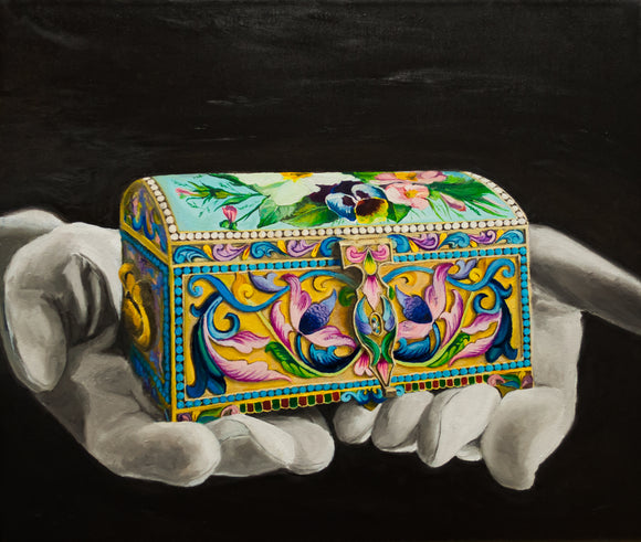 Silver-gilt Cloisonné and Pictorial Casket. (2019)