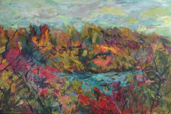 Fall. View Of Niagara River