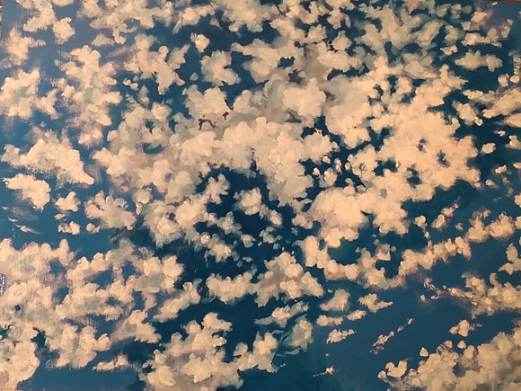 White Clouds in Blue Sky