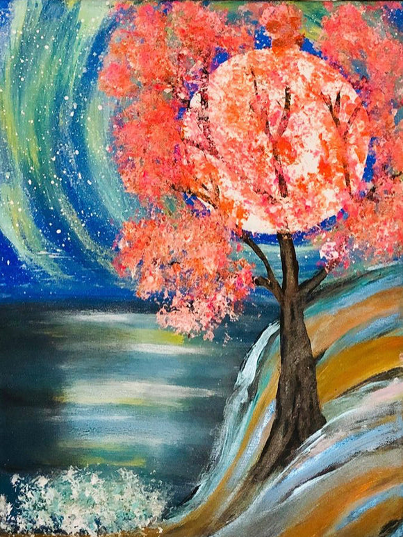 Blooming under the moonlight