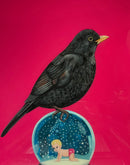 Blackbird on Snowglobe-1