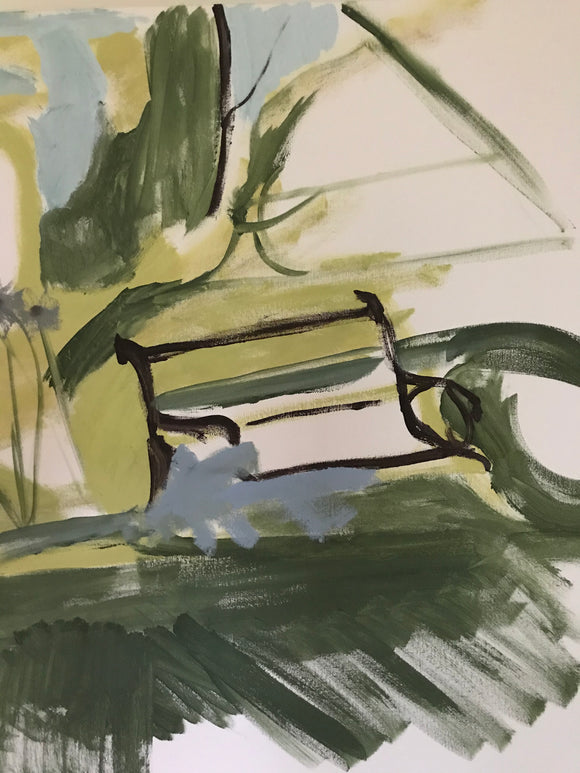 Shaded Bench