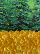 Whimsical yellow flower field-22
