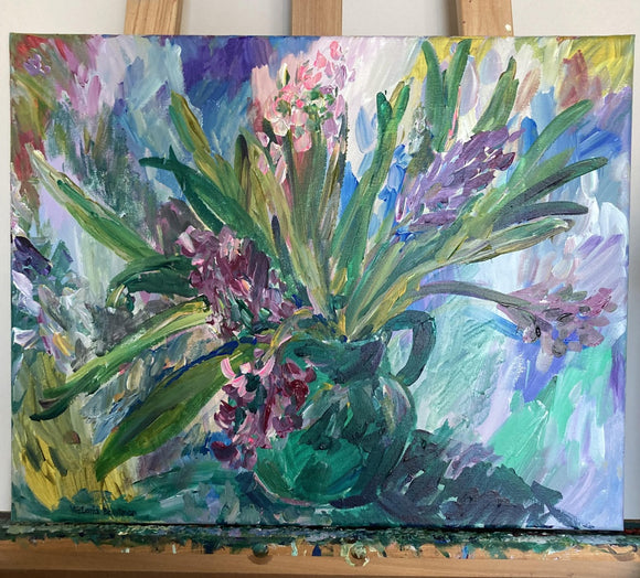 Hyacinths. Floral Composition