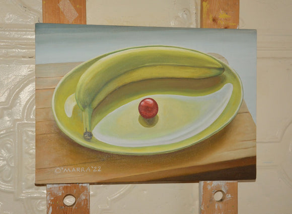 Banana and Cherry Tomato Still Life