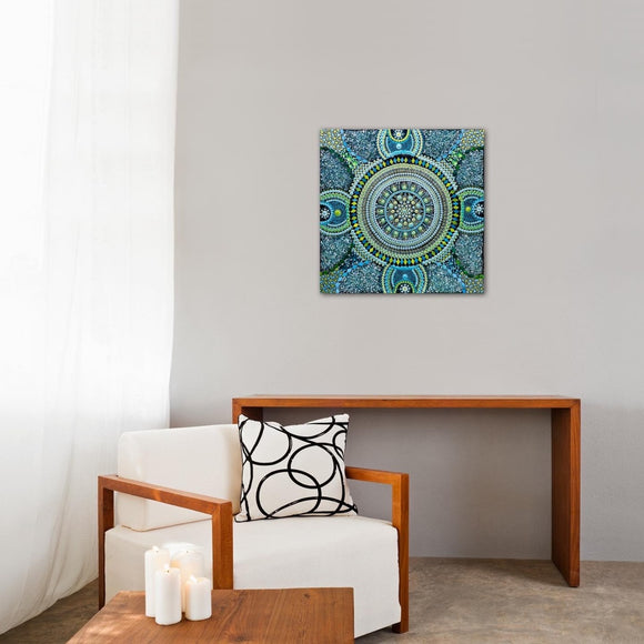 Mandala Ombre in earthy tones
