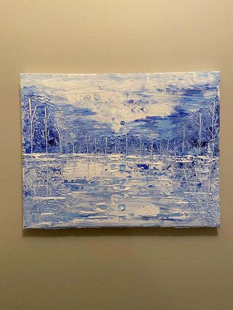 Abstract winter landscape