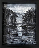 Black and white abstract landscape-1