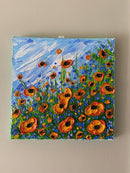 Abstract poppy field-2