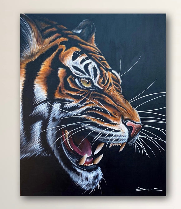 Roaring Tiger Portrait