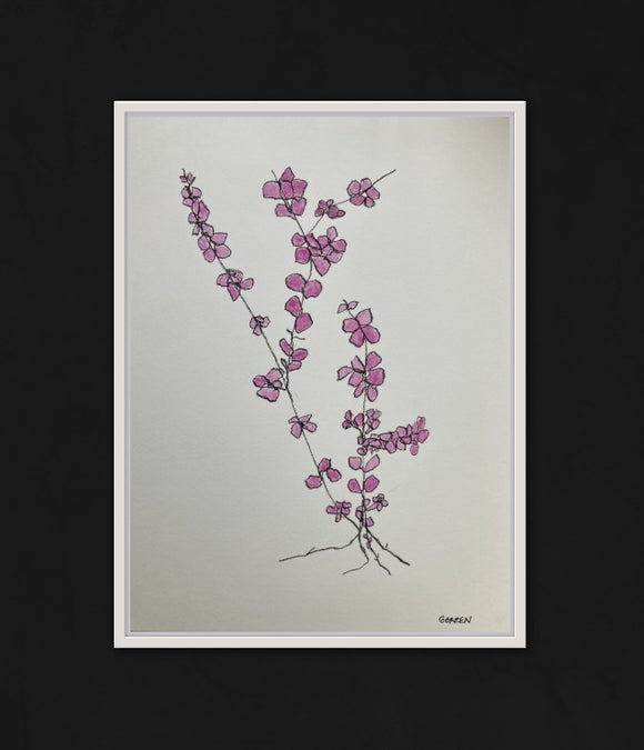 Abstract flowers pink