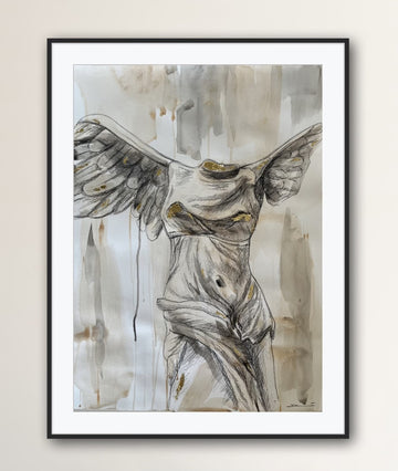 Abstract Winged Victory of Samthorace Sculpture II