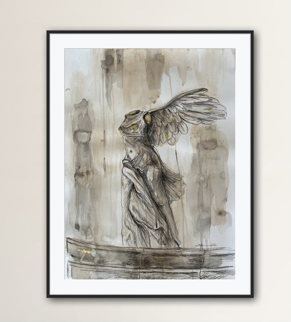 Abstract Winged Victory of Samthorace Sculpture III