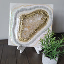 White and gold geode mini-3