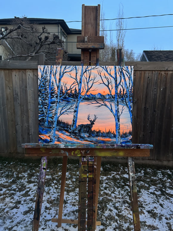 The Deer Glows in the Night