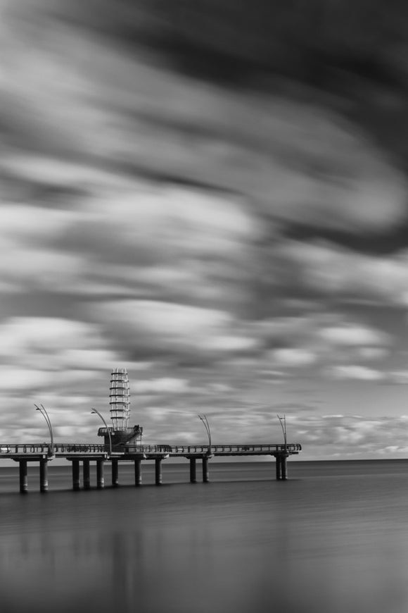 Burlington Peer with windy background
