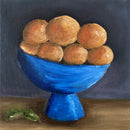 "Ordinary Days" Still Life wit Fruit Bowl of Oranges-1