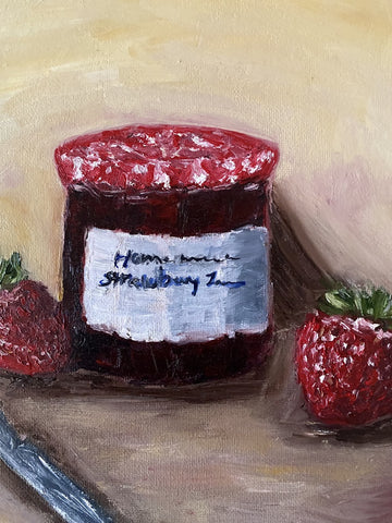 "Ordinary Days" Still Life Home Made Strawberry Jam