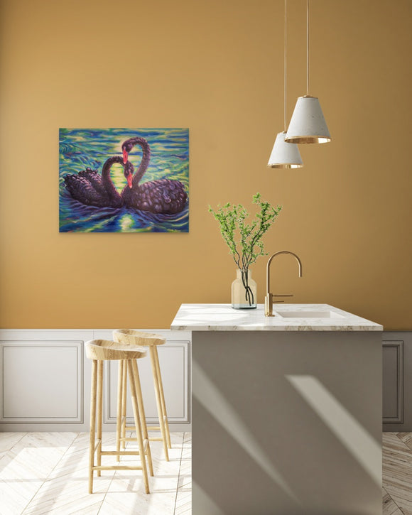 Swans Embrace