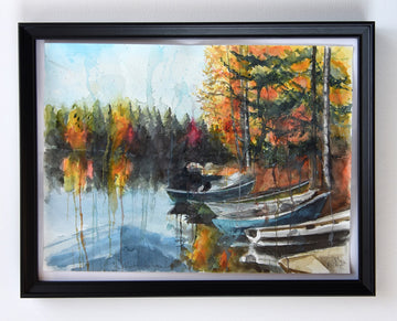 Boats, Autumn Lake