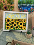 3D sunflower impasto-3