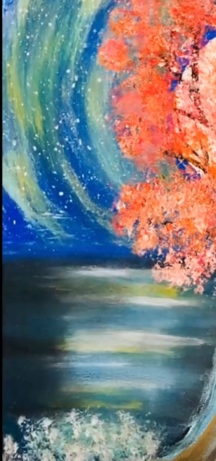 Blooming under the moonlight