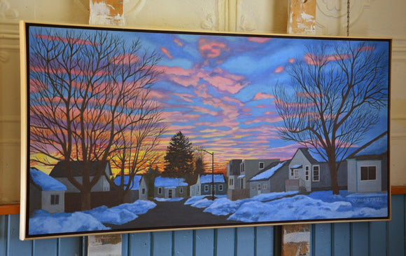 February Sunset, Mary Street, Ajax