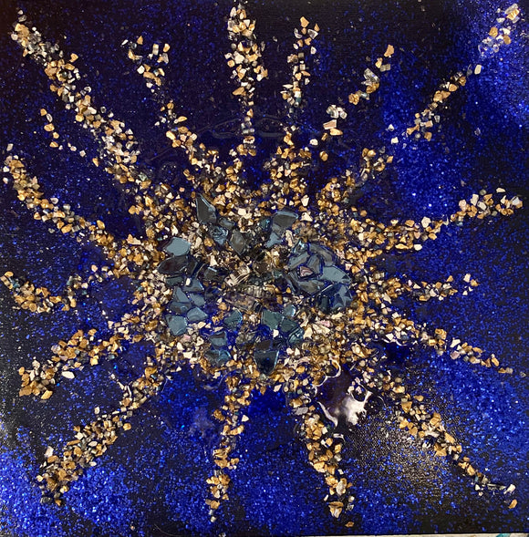 “Nebula” resin artwork