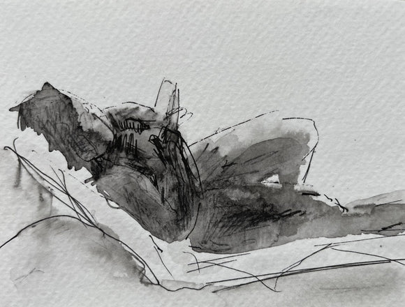 Reading a book on the beach