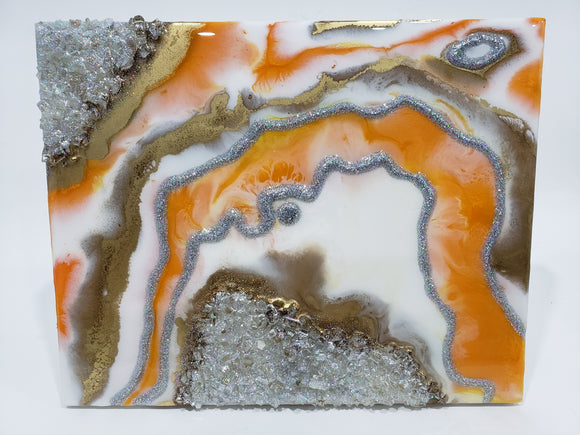 Orange geode mini