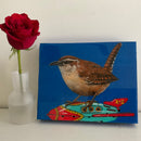 House Wren on Vintage Toy-2